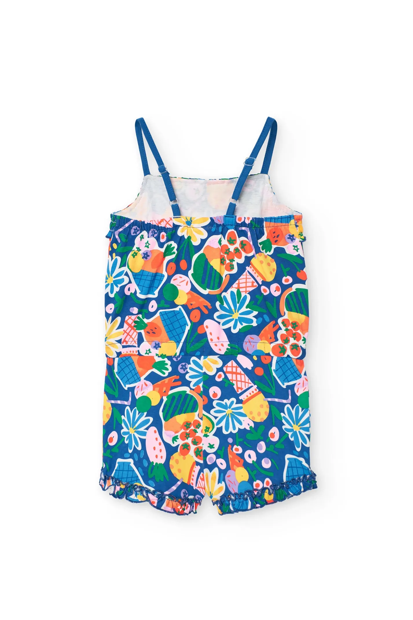 Abito a maglia per bambina con stampa di fragole