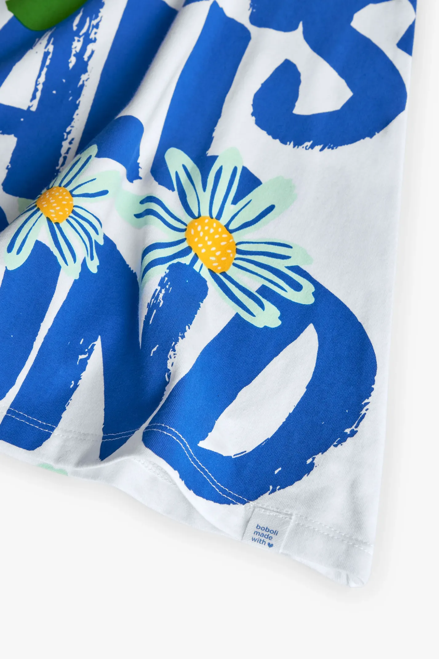 Abito in maglia elasticizzata per bambina di colore bianco
