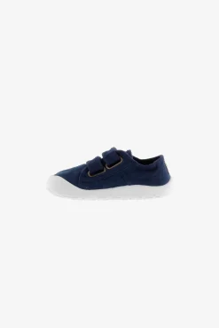 Basket Bosco barefoot in tela blu navy