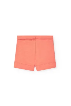 Bermuda a maglia per bambino in colore arancione