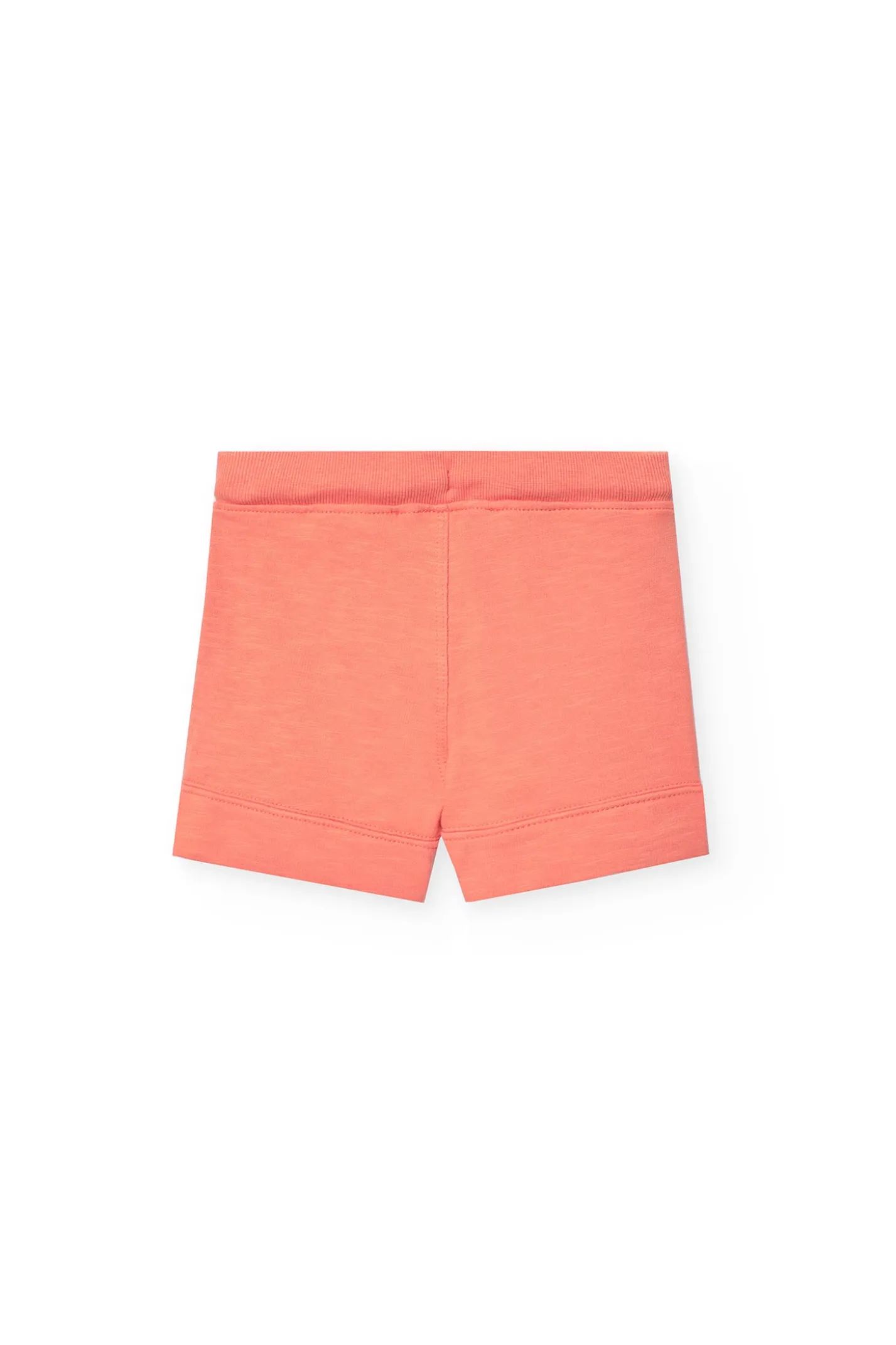 Bermuda a maglia per bambino in colore arancione