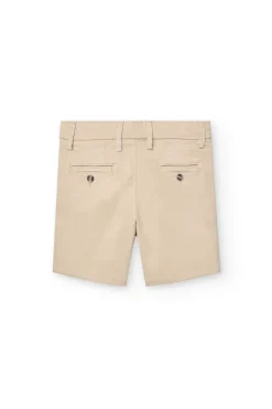 Bermuda di raso per bambino in colore beige