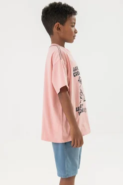 Bermuda in denim per bambino in colore bleach