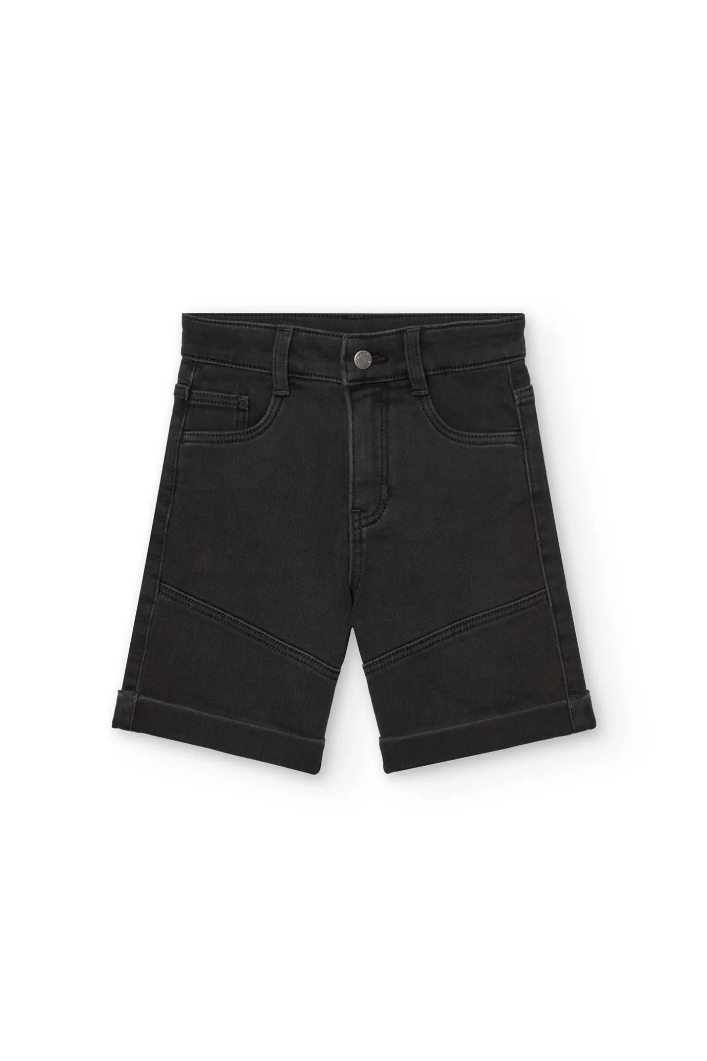 Bermuda in denim per bambino di colore nero