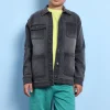 Bermuda in felpa per bambino di colore verde