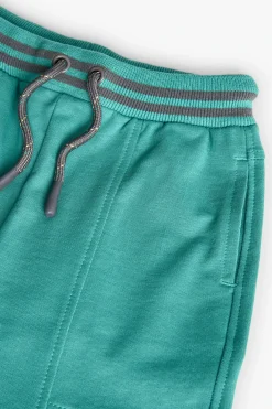 Bermuda in felpa per bambino di colore verde