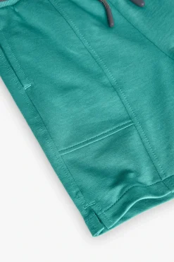 Bermuda in felpa per bambino di colore verde