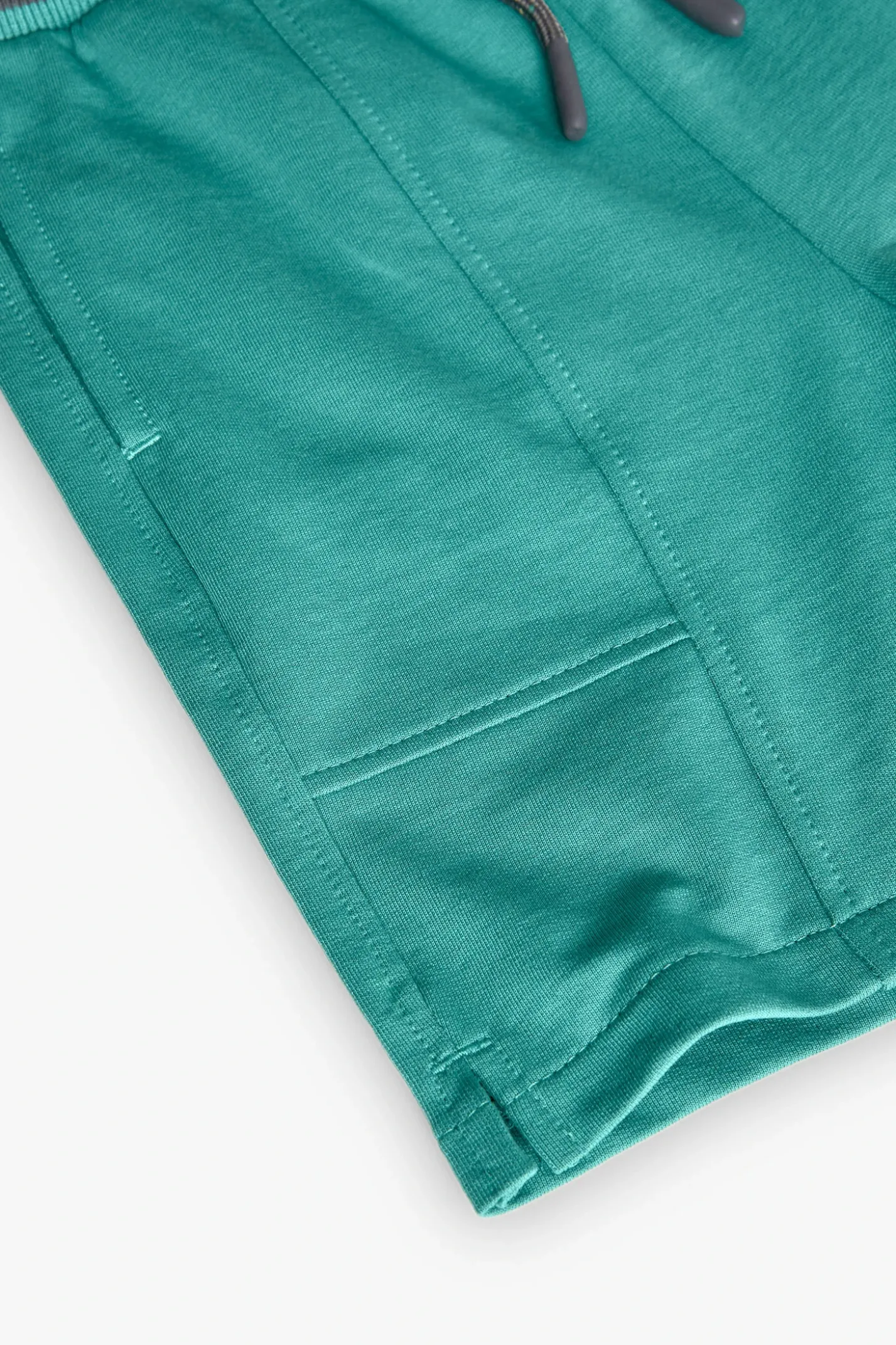 Bermuda in felpa per bambino di colore verde