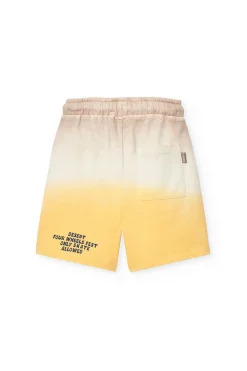 Bermuda in felpa per bambino in beige