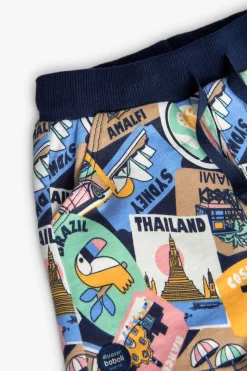 Bermuda in felpa per neonato con stampa