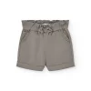 Bermuda in gabardina per bambina in colore marrone