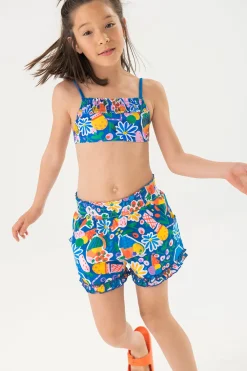 Bermuda in maglia per bambina con stampa
