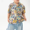 Bermuda in maglia per bambino in colore bleach