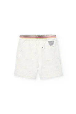 Bermuda in maglia per bambino in colore écru