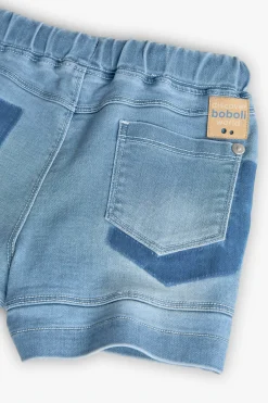Bermuda in maglia per bambino in colore bleach