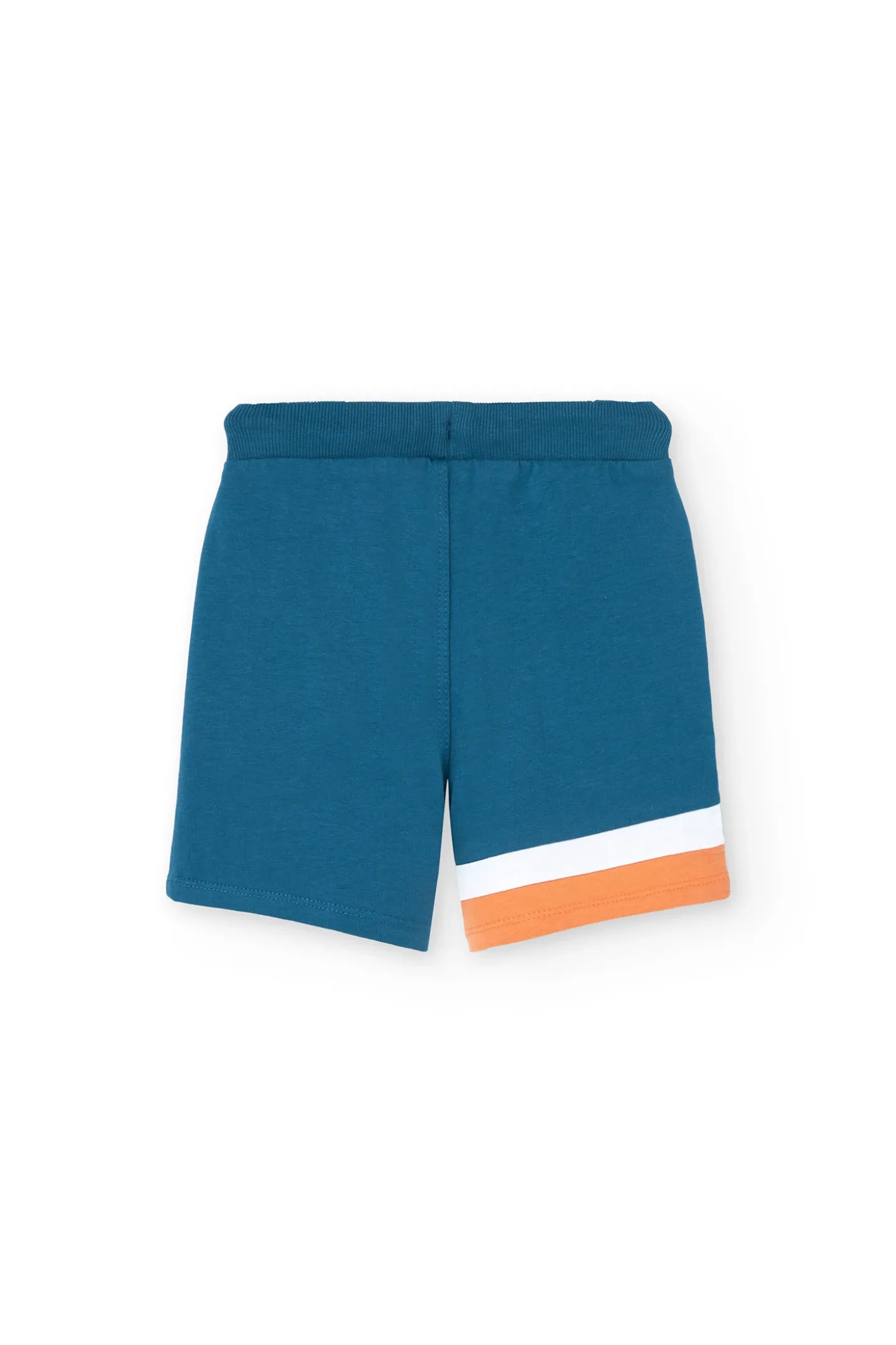 Bermuda in maglia per neonato di colore blu