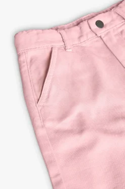 Bermuda in sarga per bambino in colore rosa