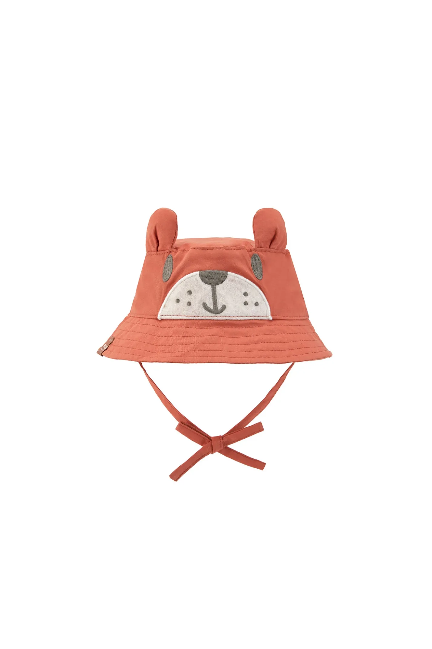 Berretto di twill per bambino di colore arancione.