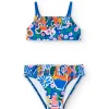 Bikini in poliammide per bambina con stampa di frutta