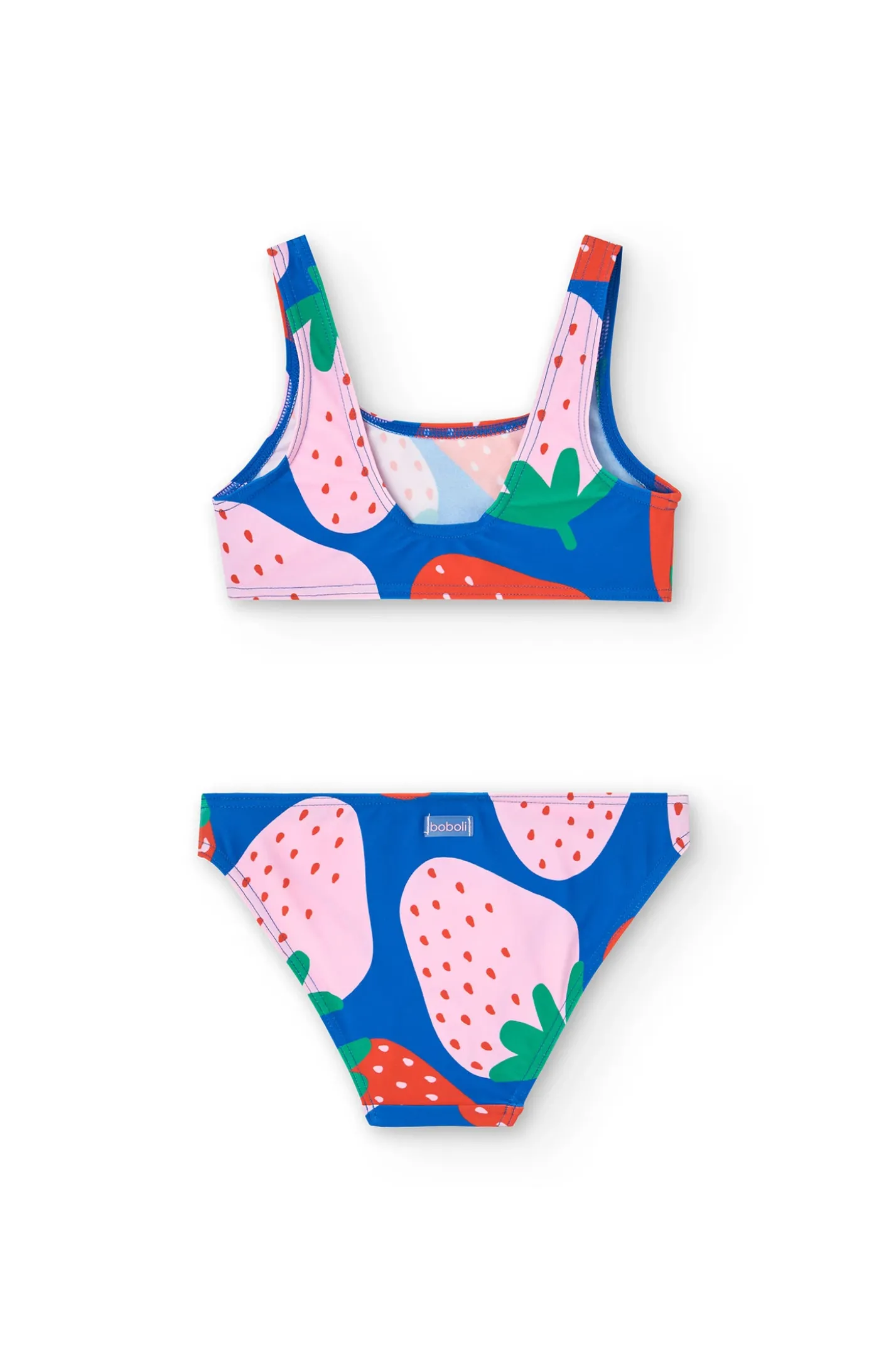 Bikini in poliammide per bambina con stampa