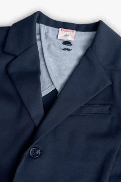 Blazer in maglia per bambino in colore blu navy