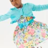 Bolero in maglia per neonata di colore blu