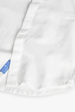 Camicia di lino per neonato in bianco con papillon