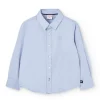 Camisa oxford para niño de manga larga en azul celeste