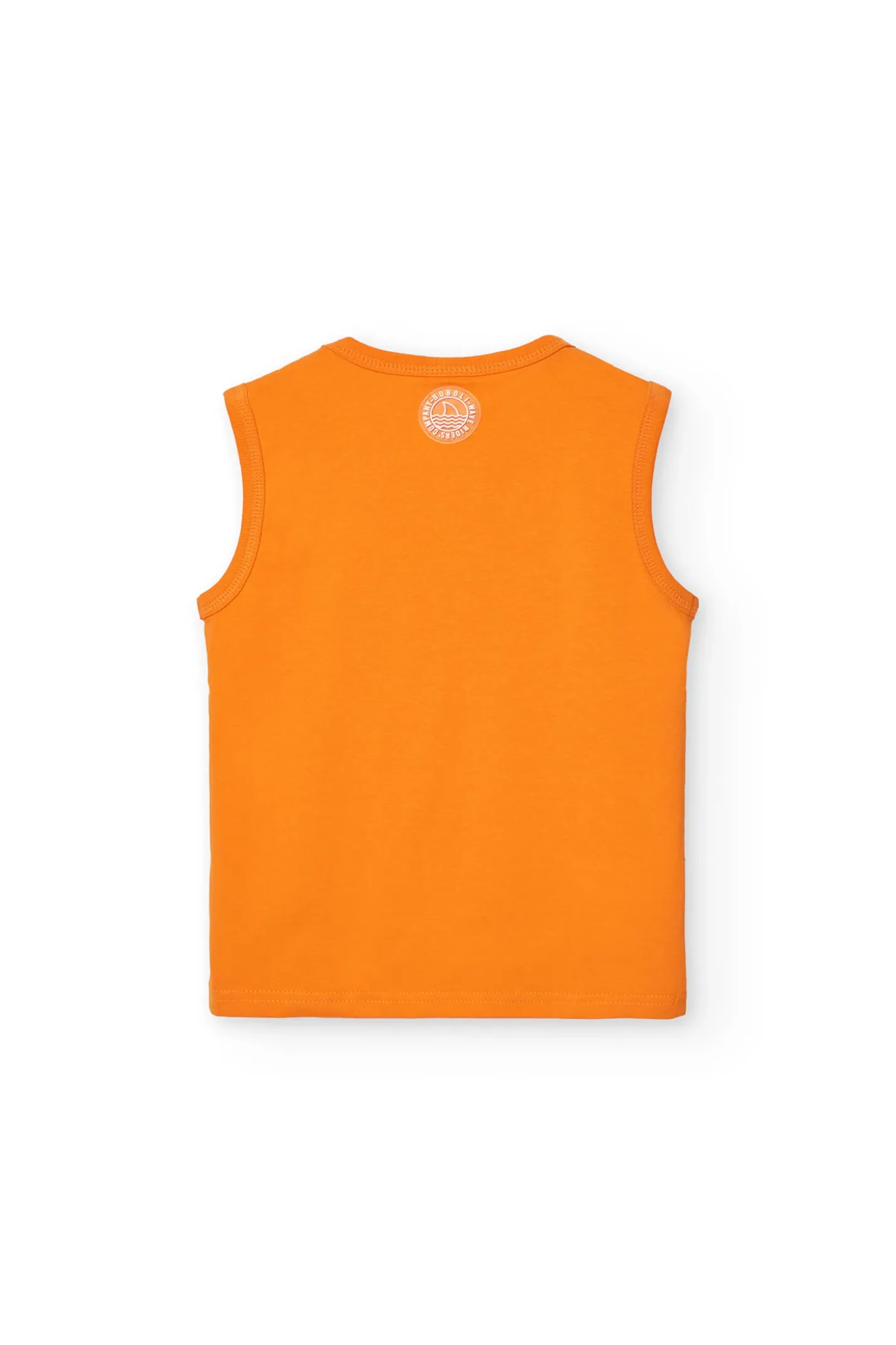 Canotta a maglia per bambino in arancione