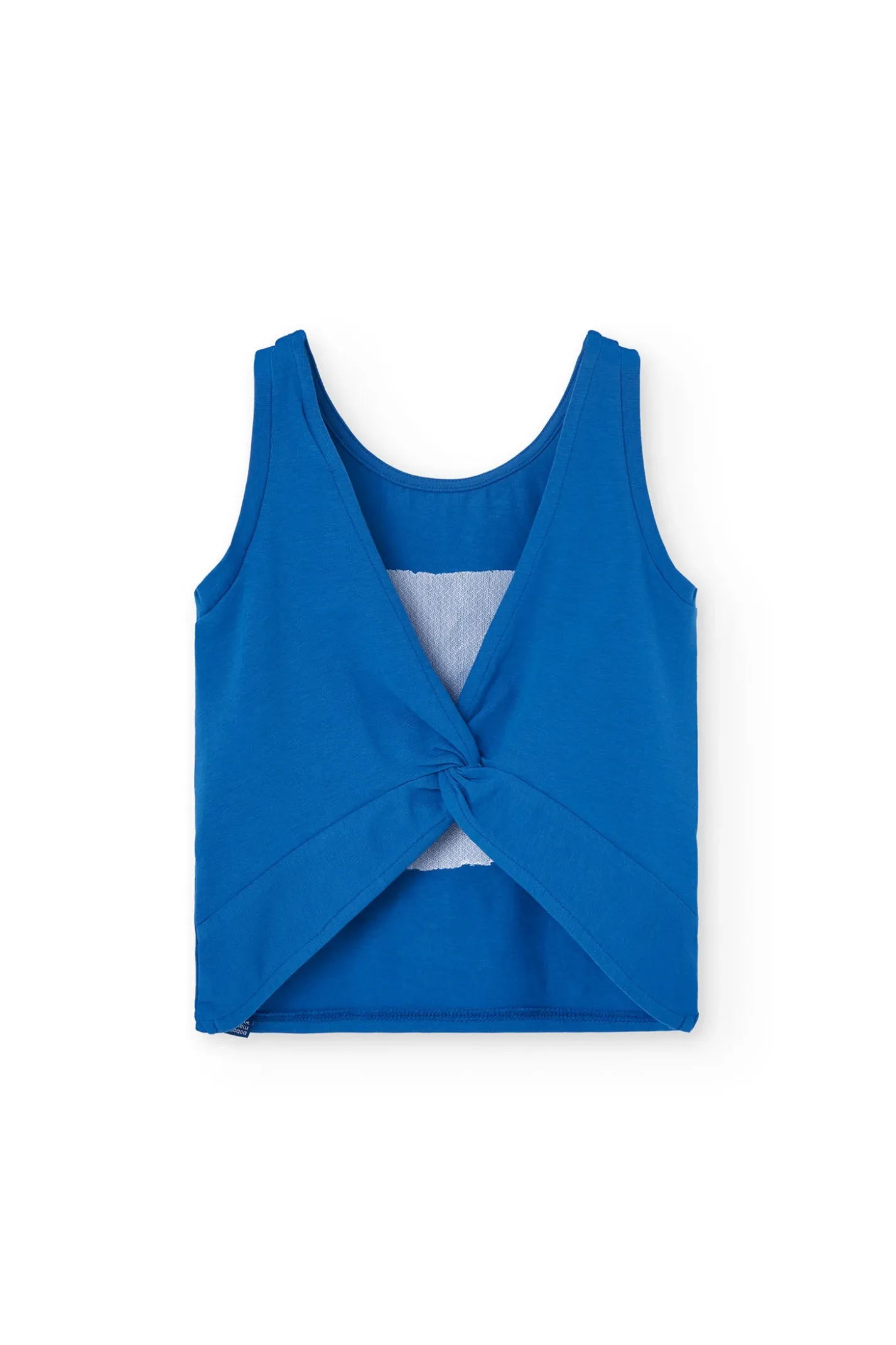 Canotta a maglia per bambina in blu