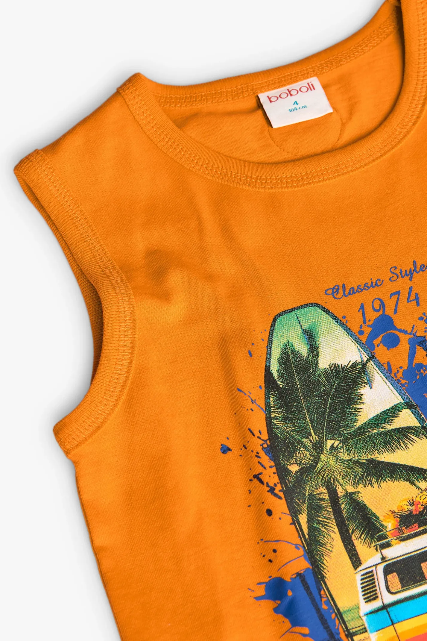 Canotta a maglia per bambino in arancione