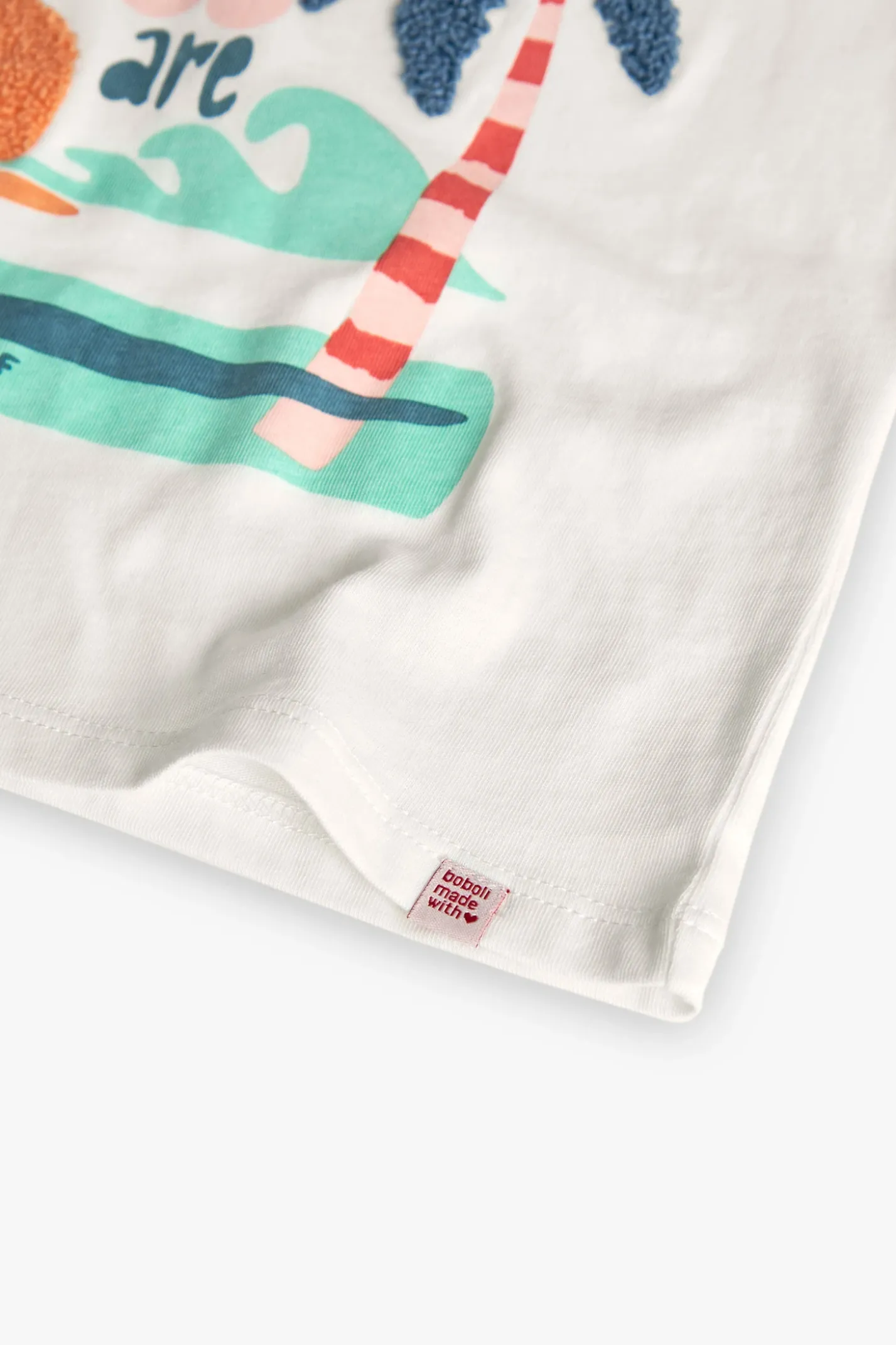 Canotta a maglia per bambina in bianco
