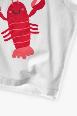 Canottiera in maglia per neonato di colore bianco