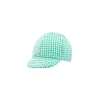 Cappellino in popeline per bebè a quadri verdi