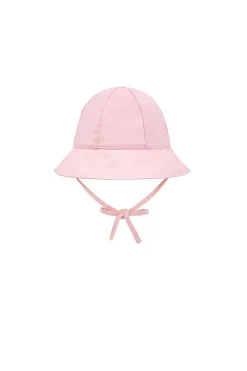Cappello a maglia per bebè in rosa