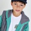 Cappello in twill blu navy