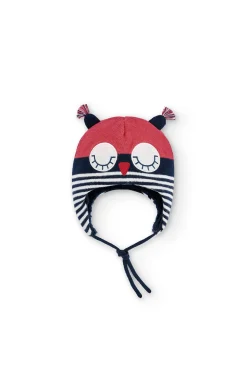 Cappello tricotosa "gufo" per neonati