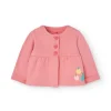 Cardigan per neonata di colore rosa