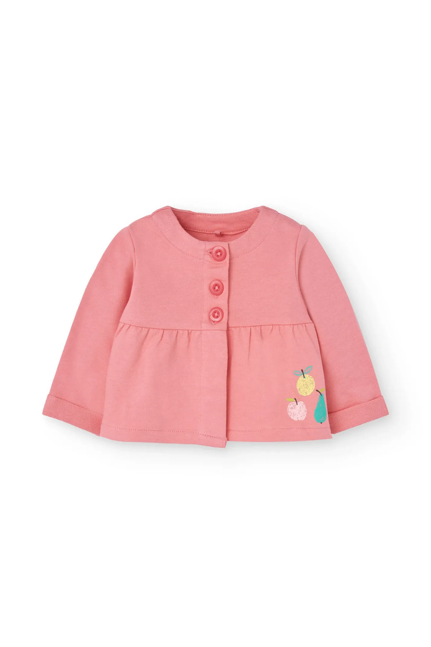 Cardigan per neonata di colore rosa