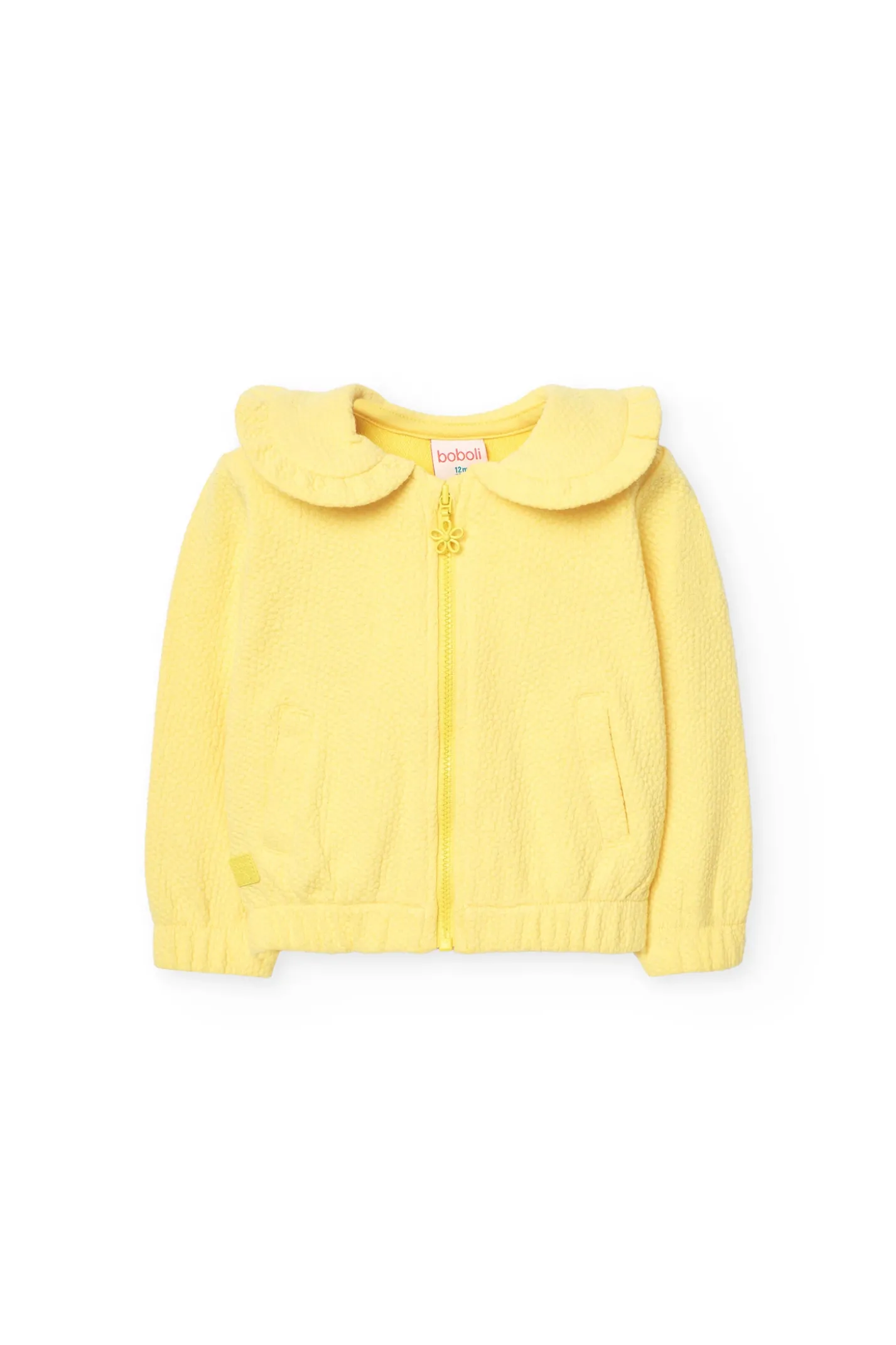 Cardigan per neonata in colore giallo