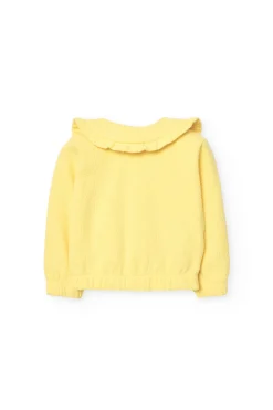 Cardigan per neonata in colore giallo