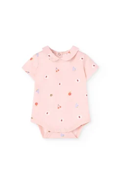 Completo di abito in maglia per bambina con stampa