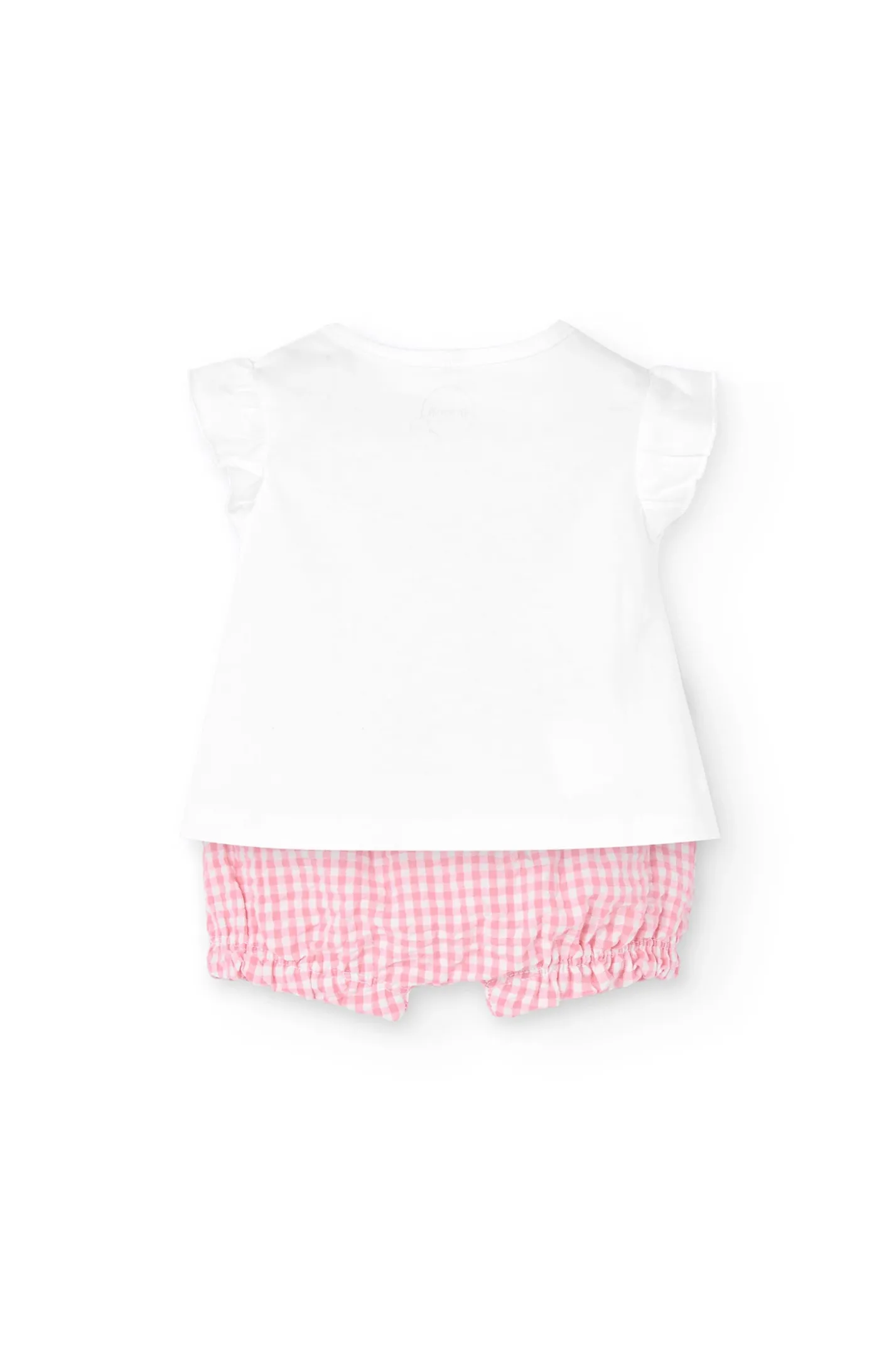 Completo in maglia per bambina neonata in colore bianco