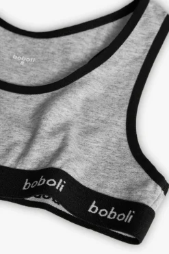 Confezione di 2 top per bambina in grigio