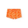 Costume da bagno in poliammide per bambino con stampa di colore arancione.