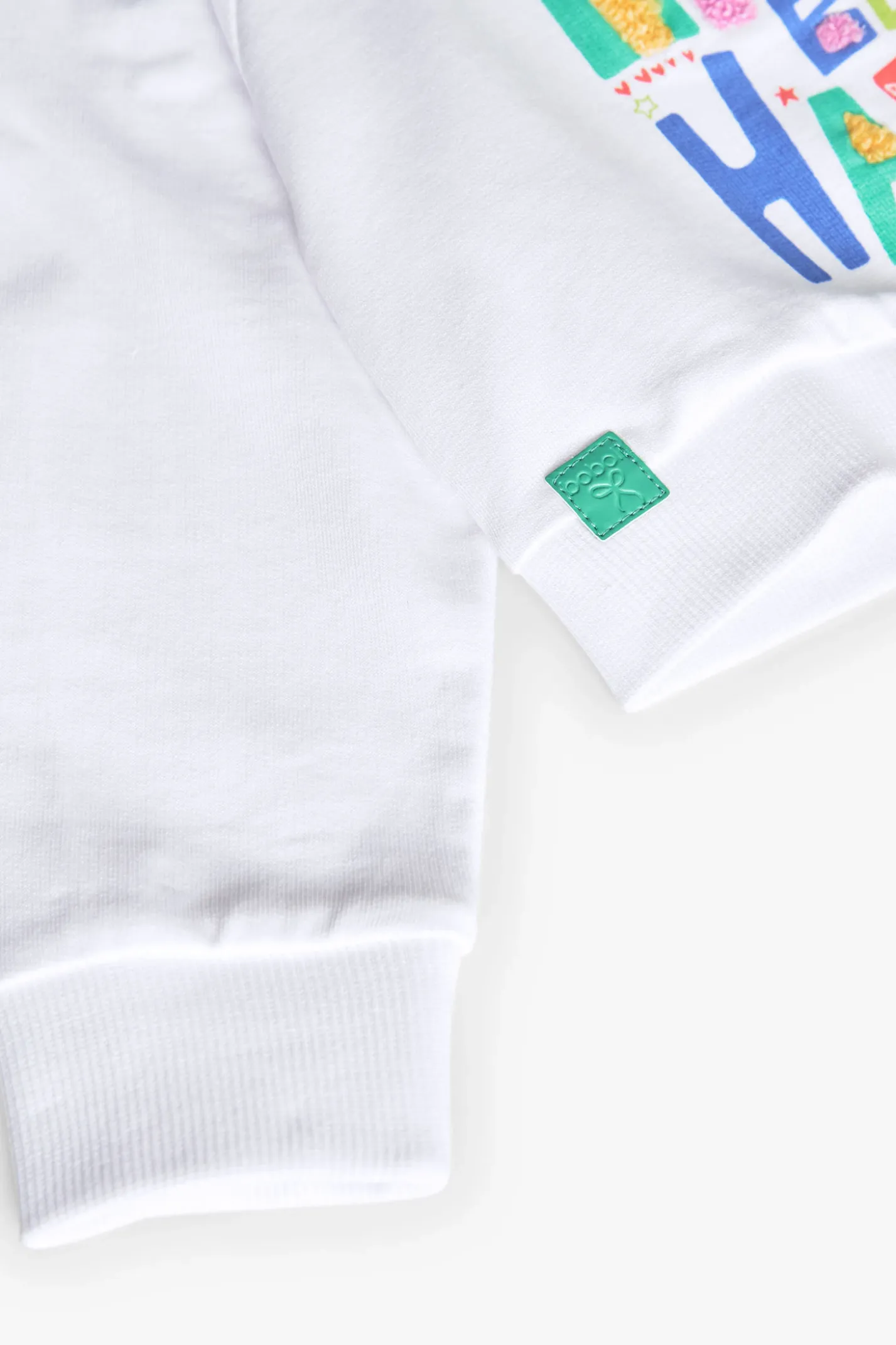 Felpa a maglia per neonata in colore bianco