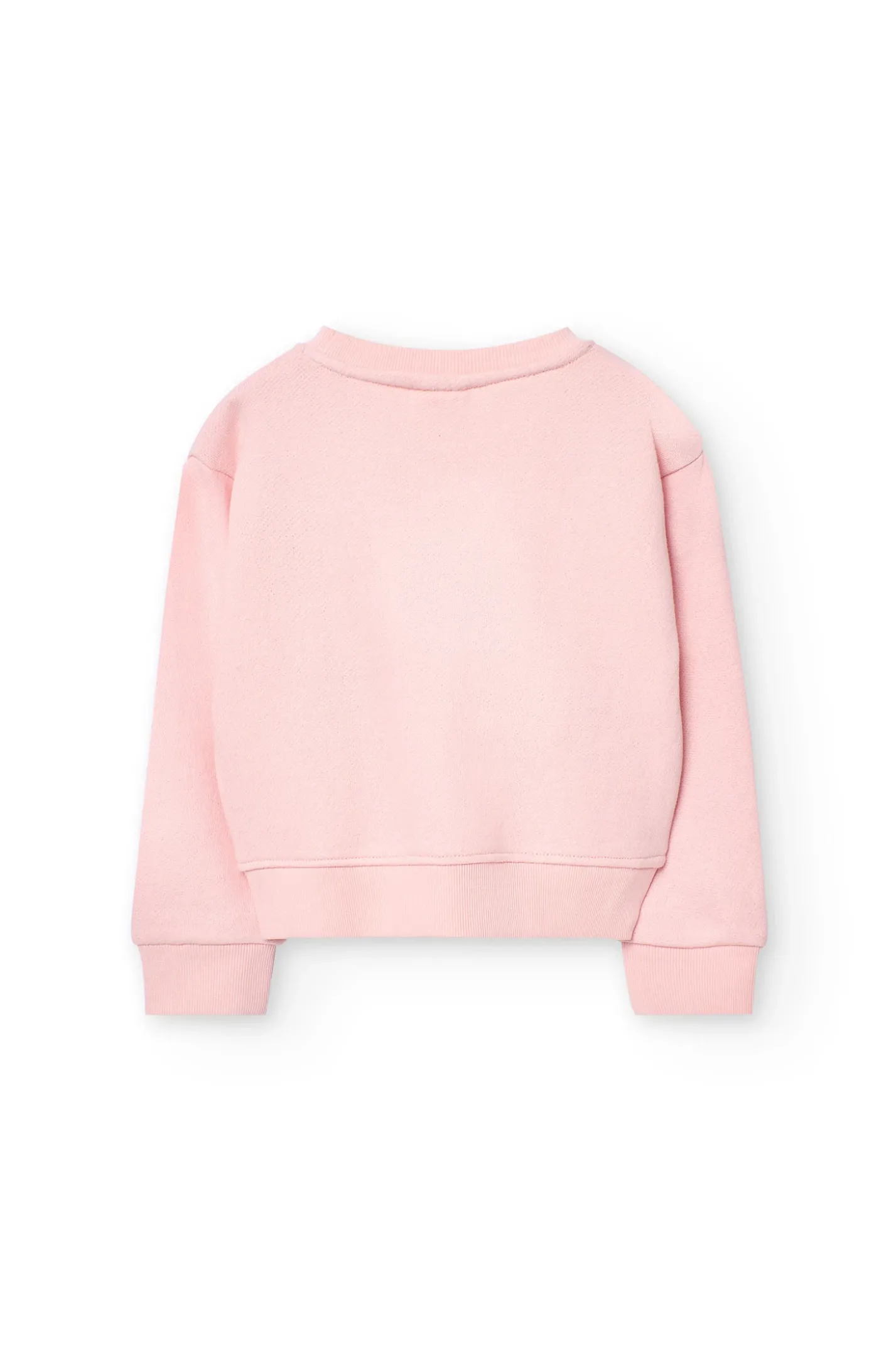 Felpa di maglia per bambina di colore rosa