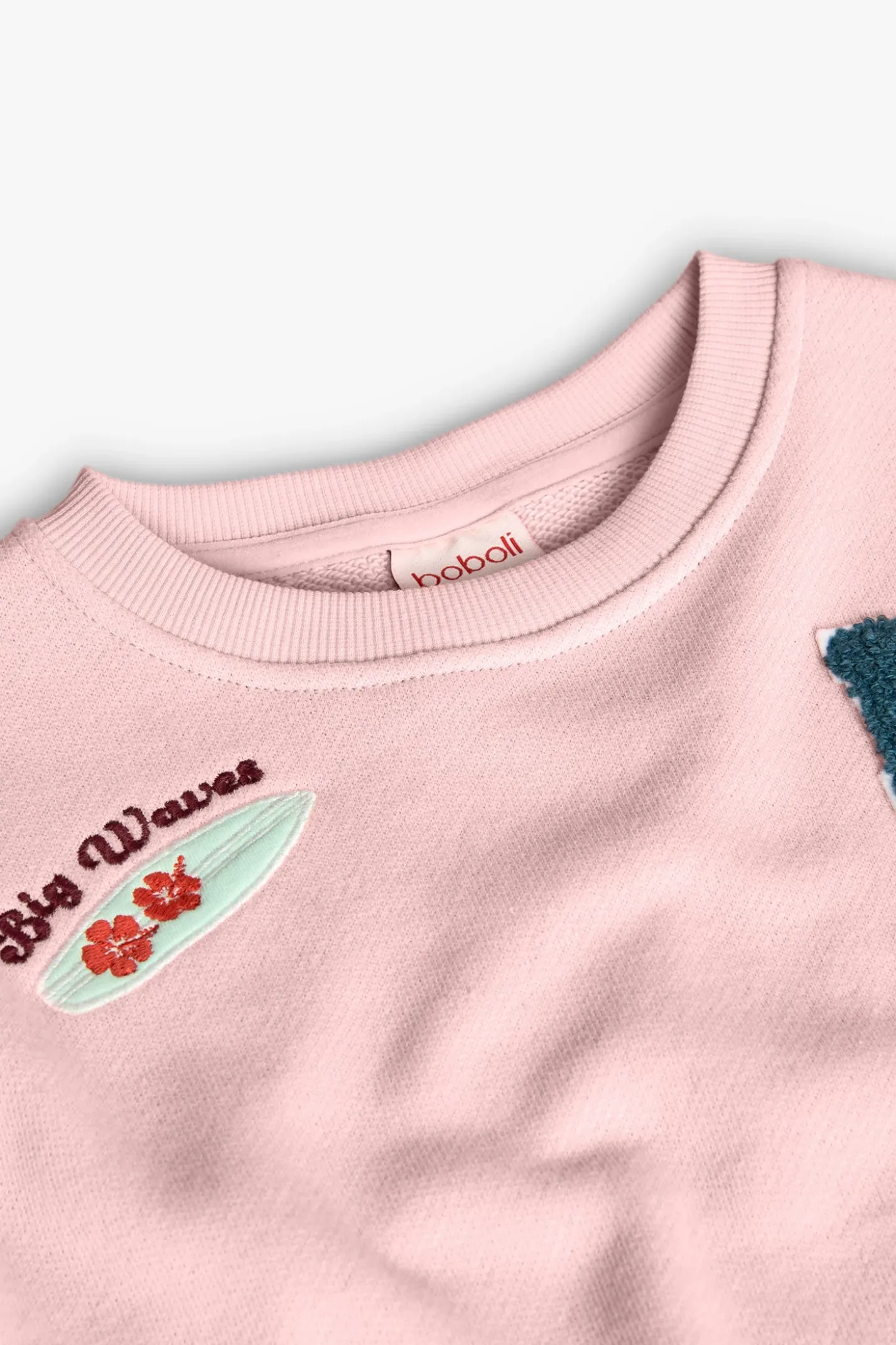 Felpa di maglia per bambina di colore rosa