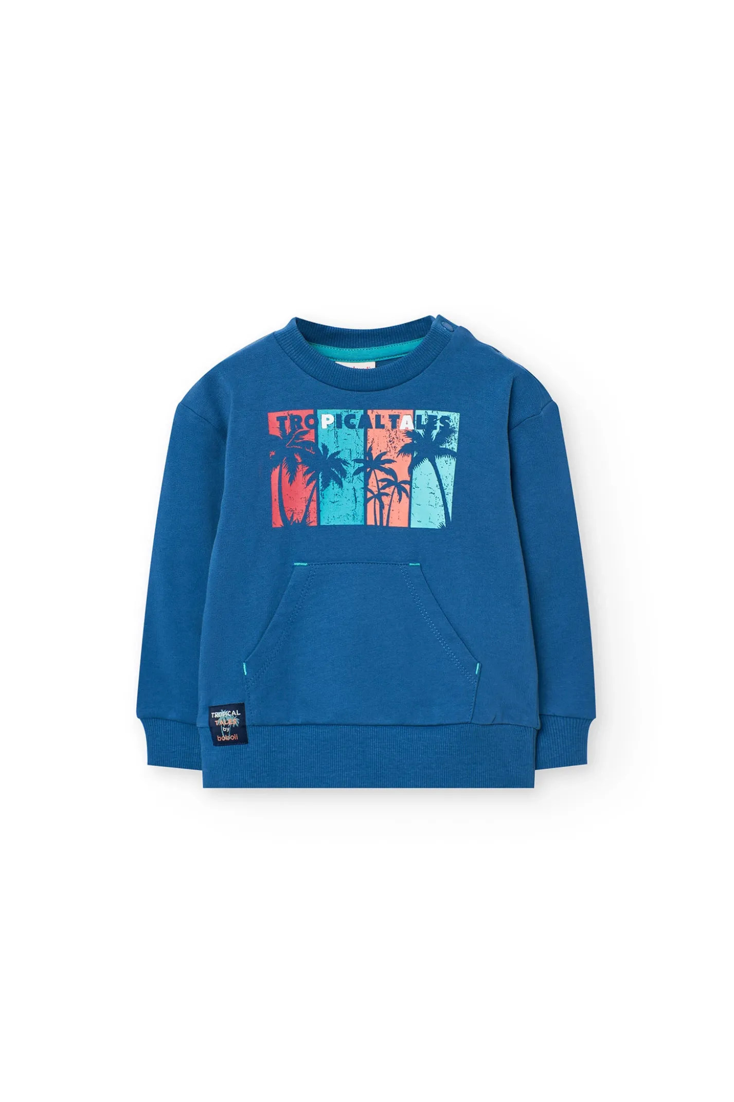 Felpa per bambino in colore blu