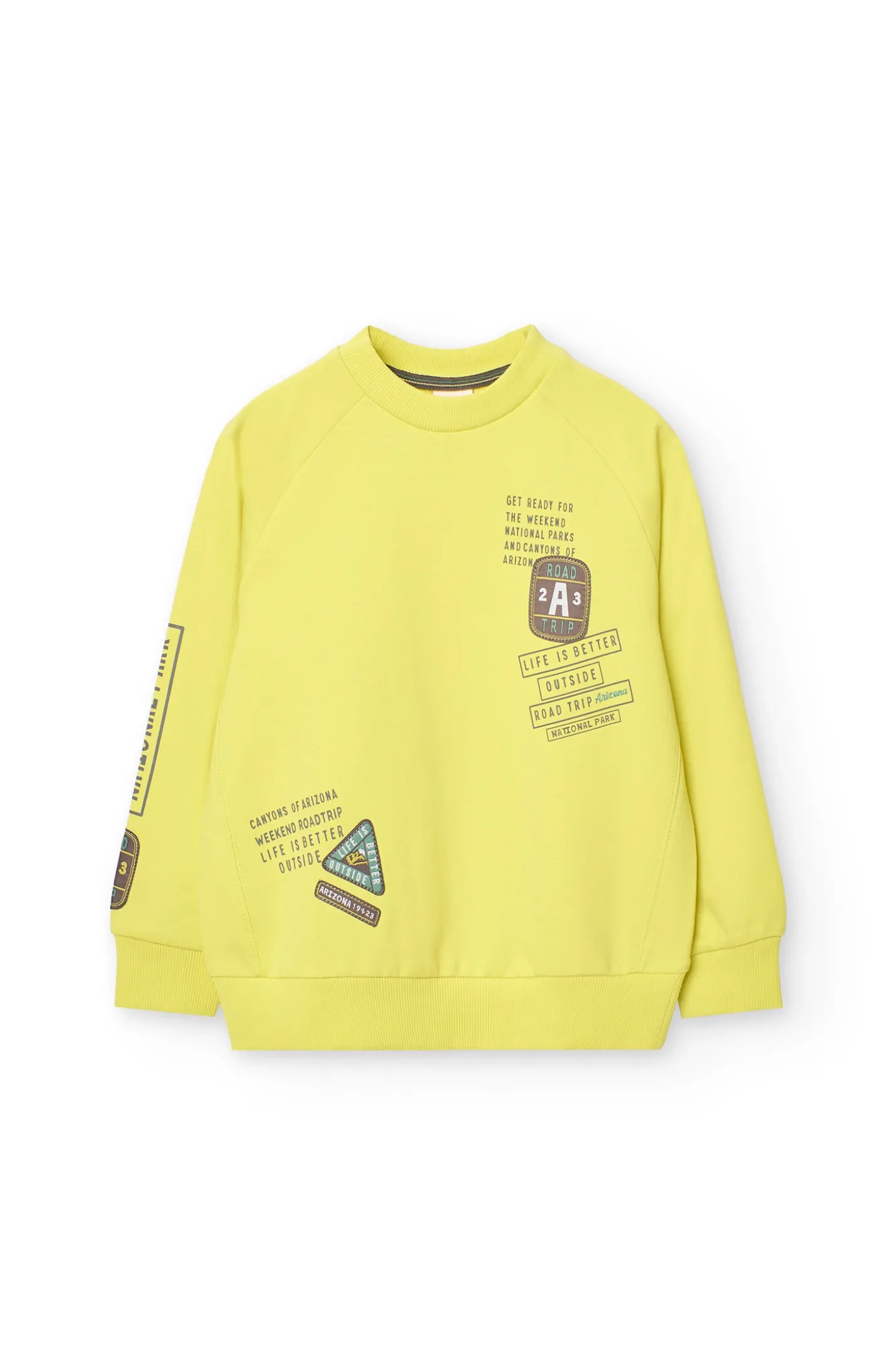 Felpa per bambino in colore verde